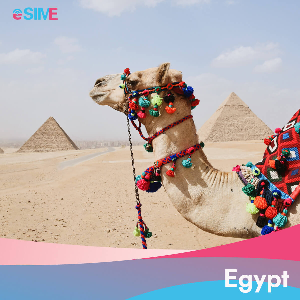 eSIM 1GB Data per Day for Egypt Travel