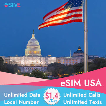 US eSIM Unlimited Data Calls & Texts