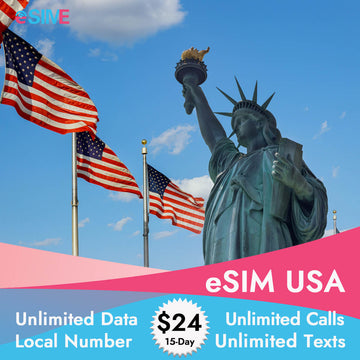 15-Day US eSIM Unlimited Data Local Calls & Texts