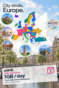 eSIM 1GB Data per Day in Europe