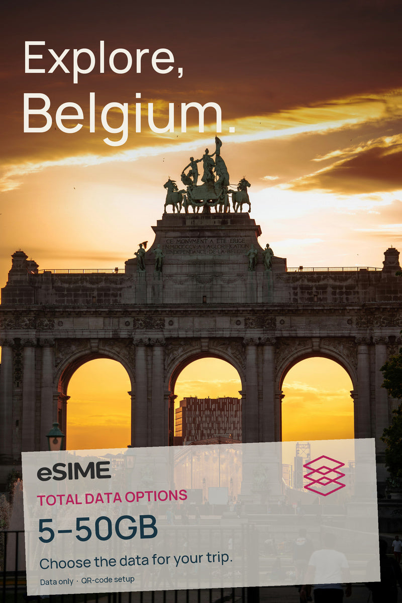 5GB/10GB/20GB/30GB/50GB Data eSIM in Belgium