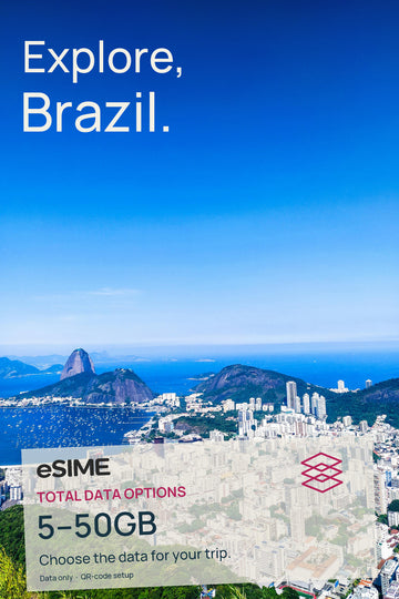 Flexible Brazil eSIM Plans: 5GB to 50GB High-Speed Data