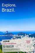 Flexible Brazil eSIM Plans: 5GB to 50GB High-Speed Data