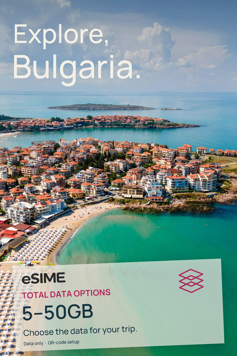 5GB/10GB/20GB/30GB/50GB Data eSIM in Bulgaria