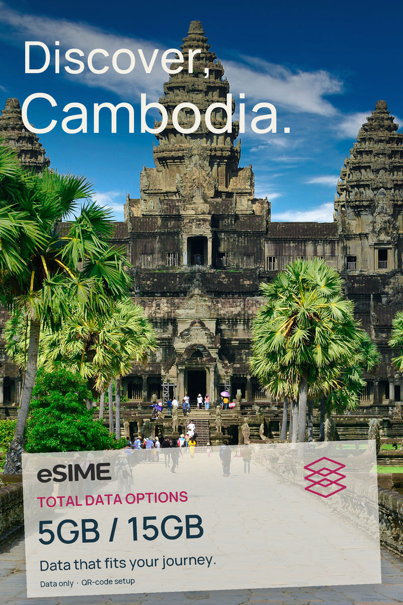 5GB/10GB/15GB Data eSIM in Cambodia