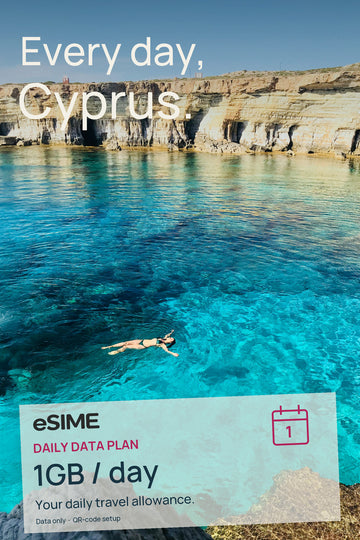eSIM 1GB Data per Day in Cyprus