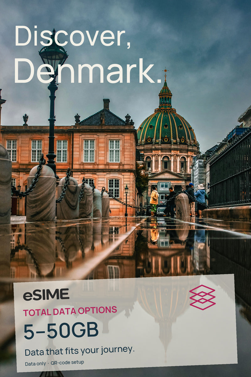5GB/10GB/20GB/30GB/50GB Data eSIM in Denmark