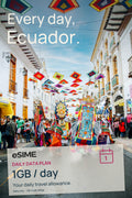 Best Ecuador eSIM 1GB Daily Travel Mobile Data