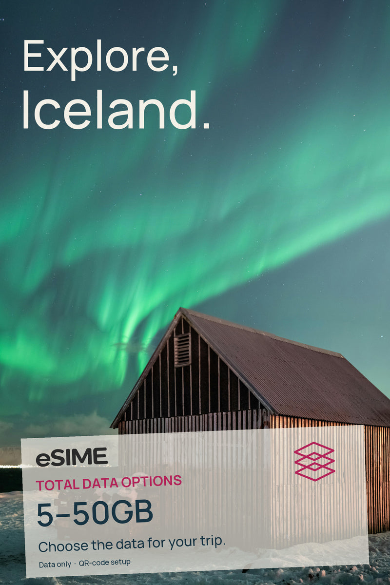 5GB/10GB/20GB/30GB/50GB Data eSIM in Iceland