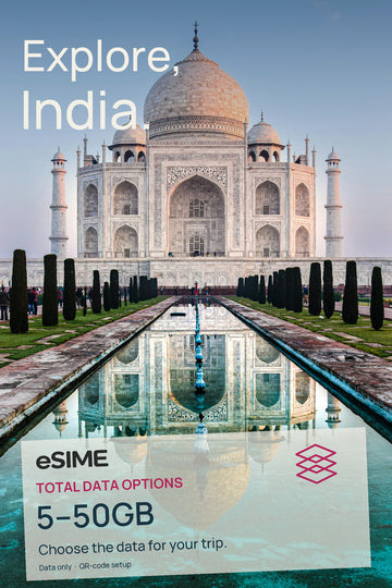 5GB/10GB/20GB/30GB/50GB Data eSIM in India