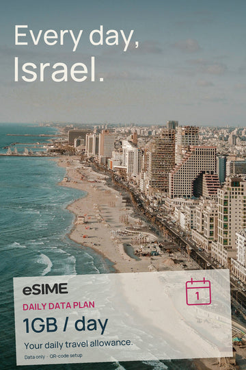 eSIM 1GB Data per Day in Israel