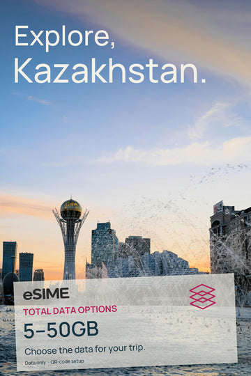 5GB/10GB/20GB/30GB/50GB Data eSIM in Kazakhstan