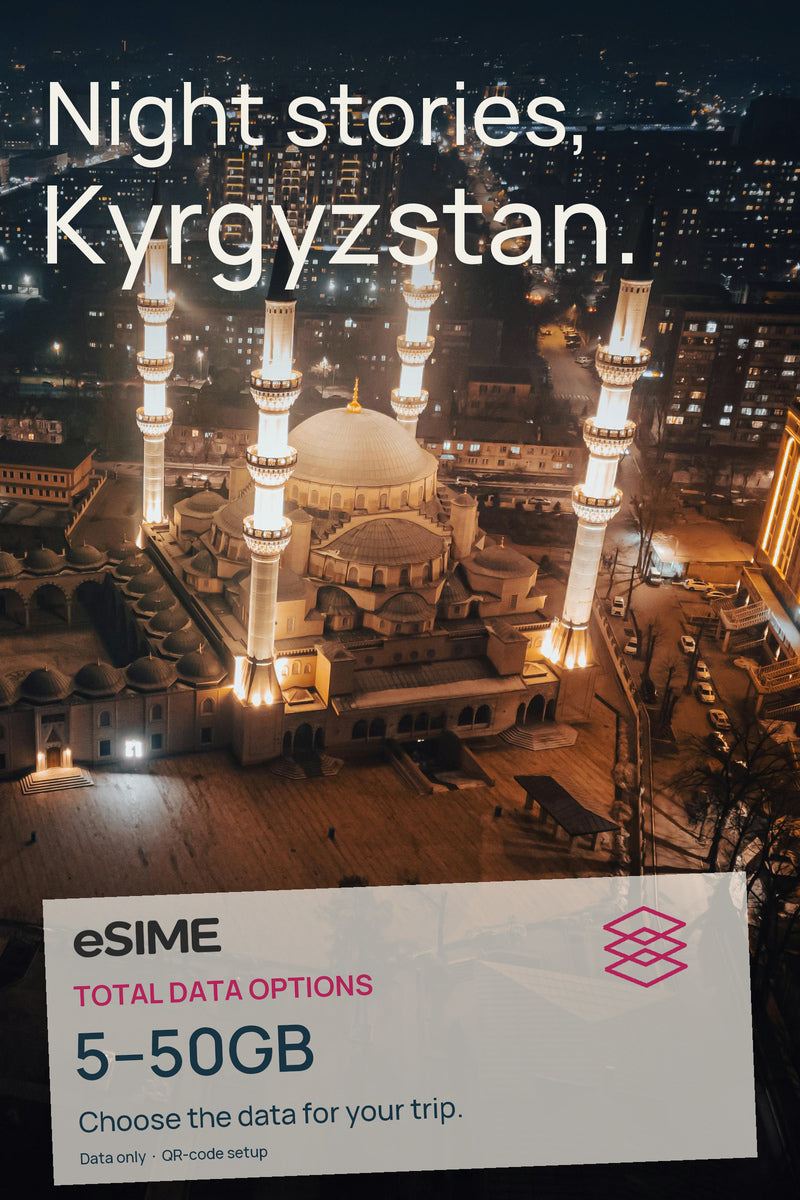 5GB/10GB/20GB/30GB/50GB Data eSIM in Kyrgyzstan