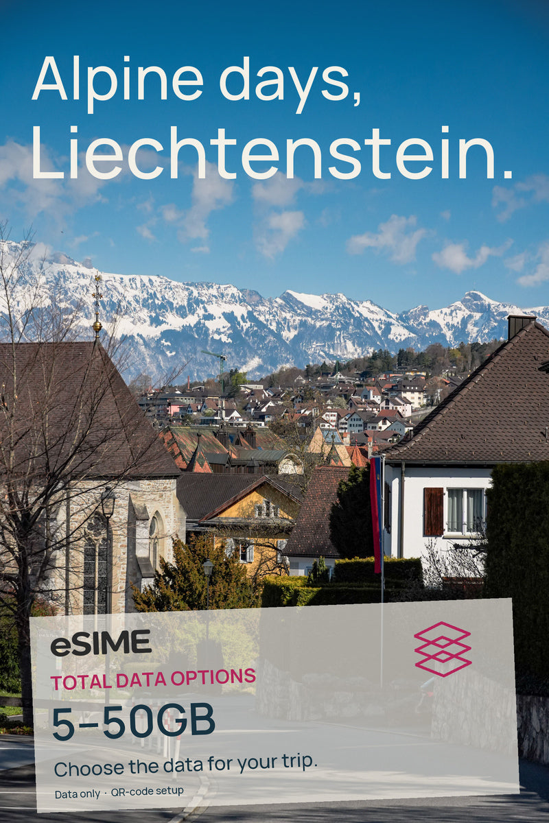 5GB/10GB/20GB/30GB/50GB Data eSIM in Liechtenstein