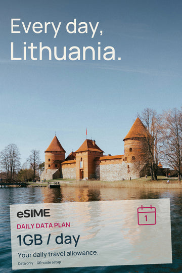 eSIM 1GB Data per Day in Lithuania
