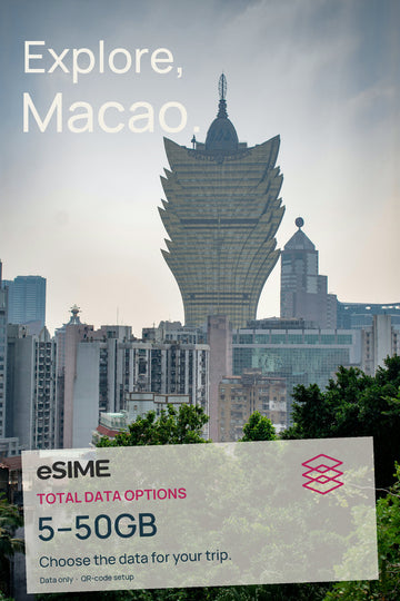 5GB/10GB/20GB/30GB/50GB Data eSIM in Macao
