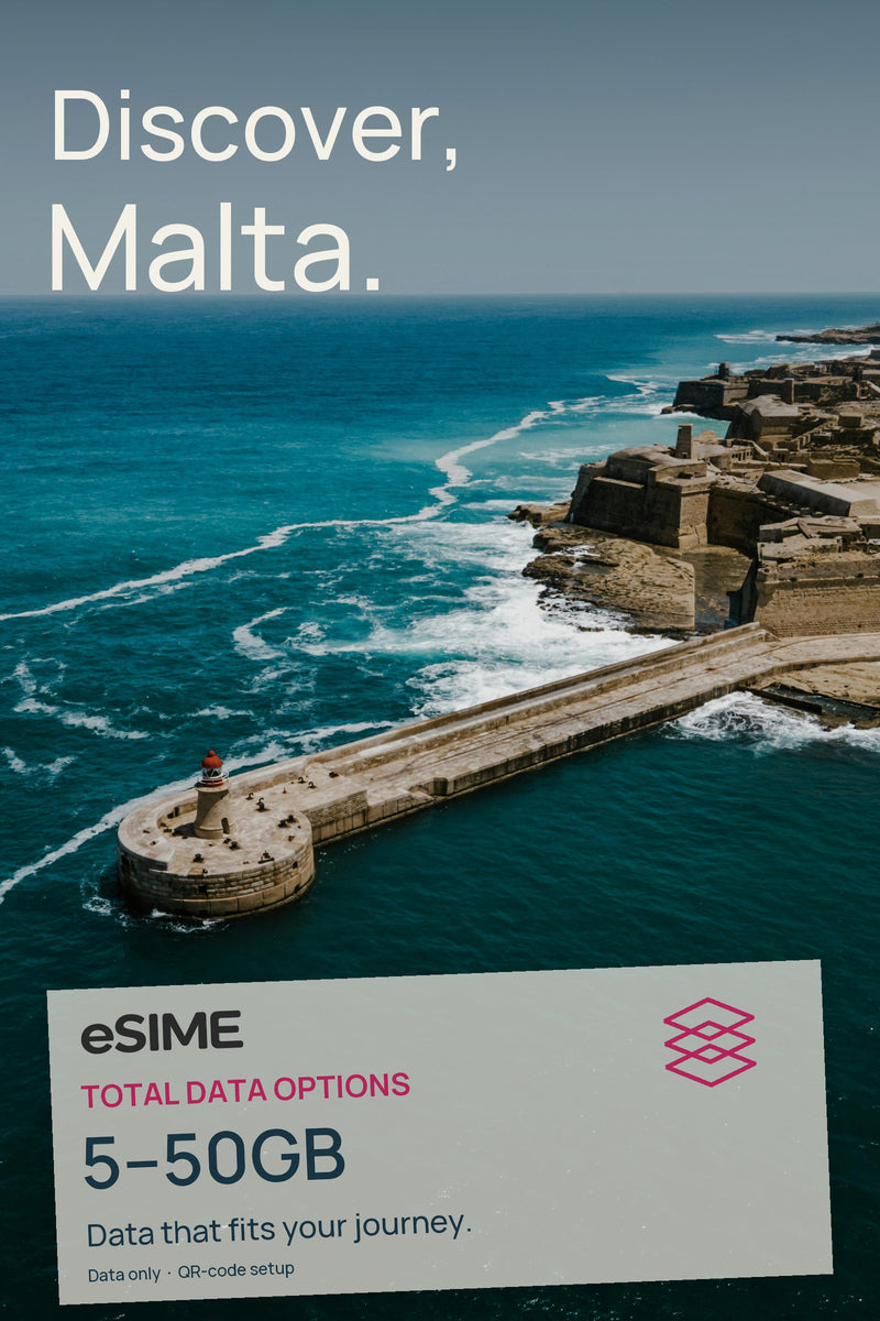 5GB/10GB/20GB/30GB/50GB Data eSIM in Malta