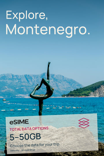 5GB/10GB/20GB/30GB/50GB Data eSIM in Montenegro