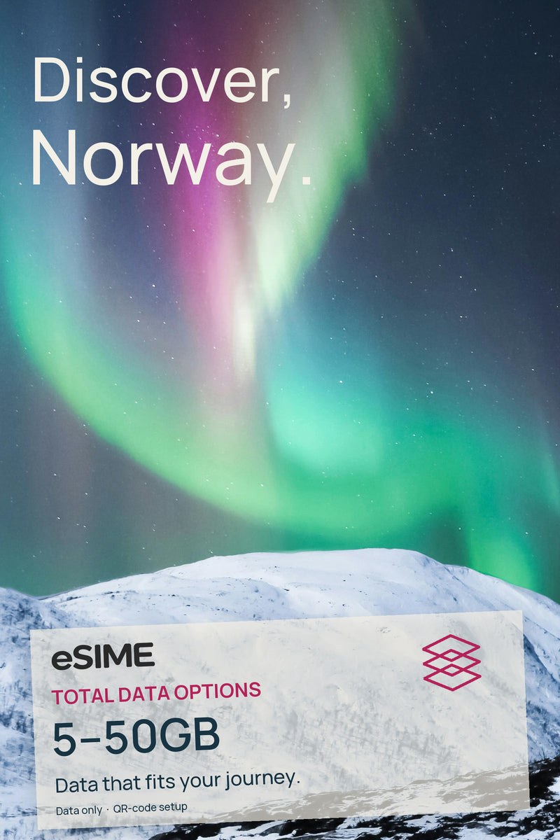 5GB/10GB/20GB/30GB/50GB Data eSIM in Norway