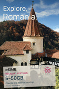 5GB/10GB/20GB/30GB/50GB Data eSIM for Romania