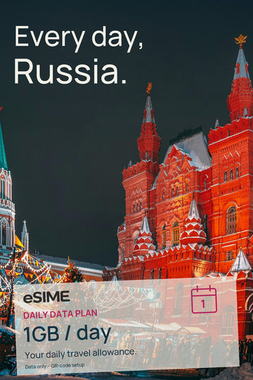 eSIM 1GB Data per Day in Russia
