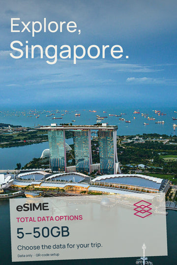 5GB/10GB/20GB/30GB/50GB Data eSIM in Singapore
