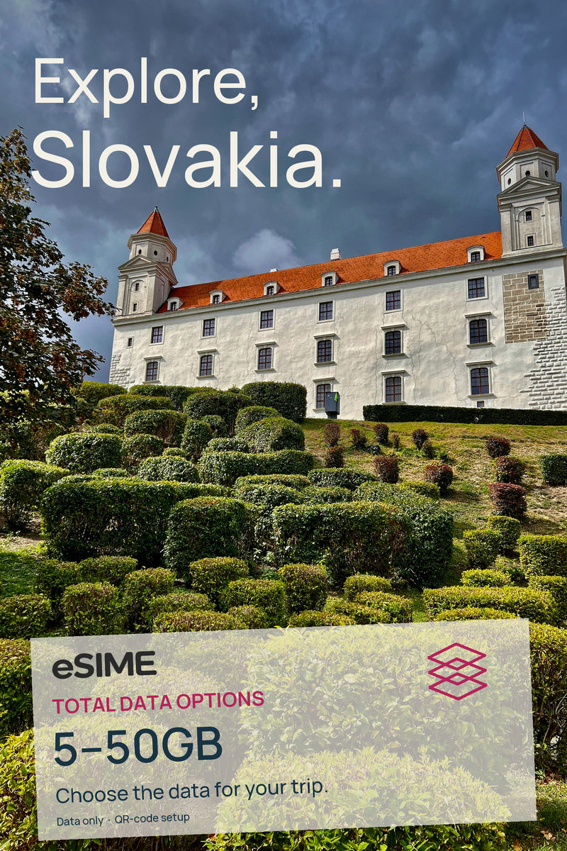 5GB/10GB/20GB/30GB/50GB Data eSIM for Slovakia