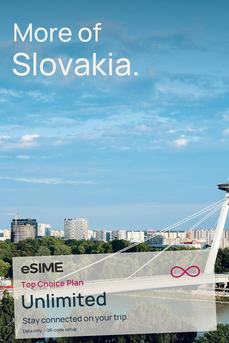 Unlimited Slovakia eSIM | 3 to 30 Day Travel Plans
