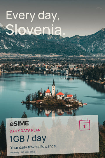 Slovenia eSIM | 1GB/Day Travel Data | 3-30 Day Plans