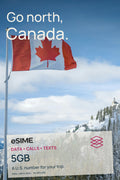 eSIM Canada with Unlimited Calls Texts and 5GB Data
