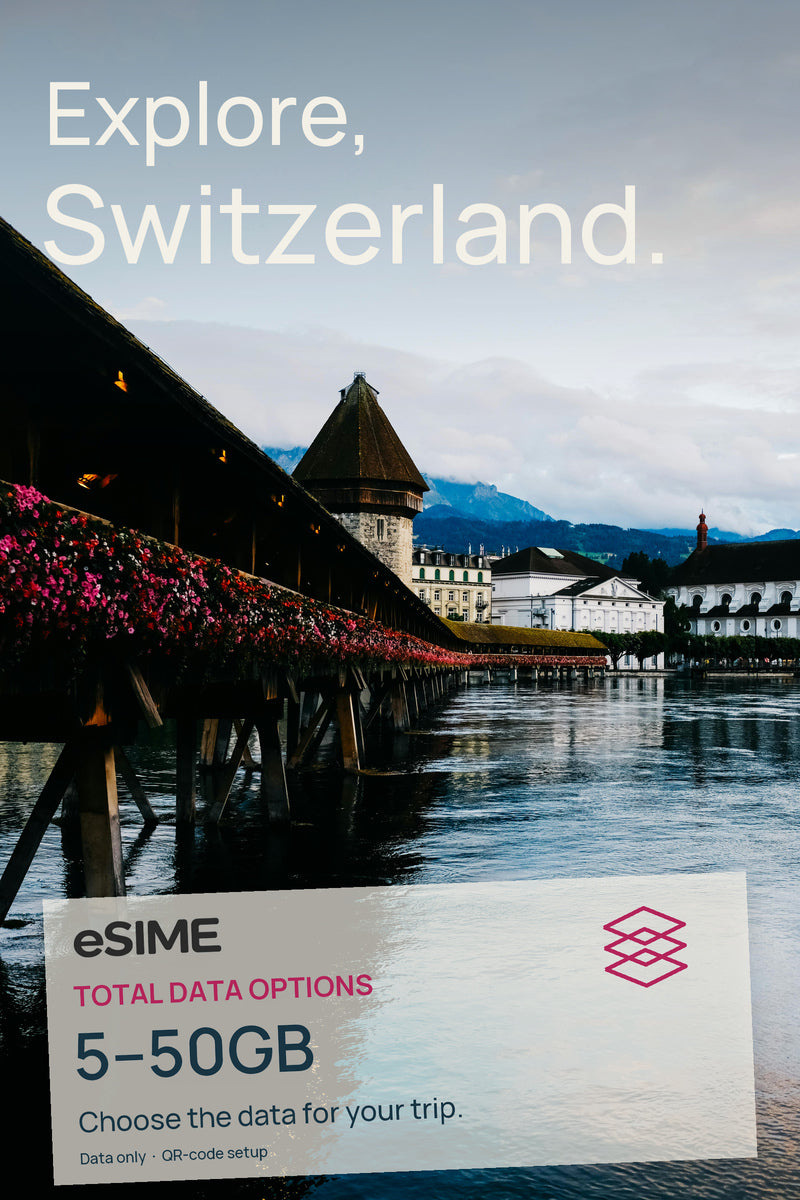 5GB/10GB/20GB/30GB/50GB Data eSIM in Switzerland
