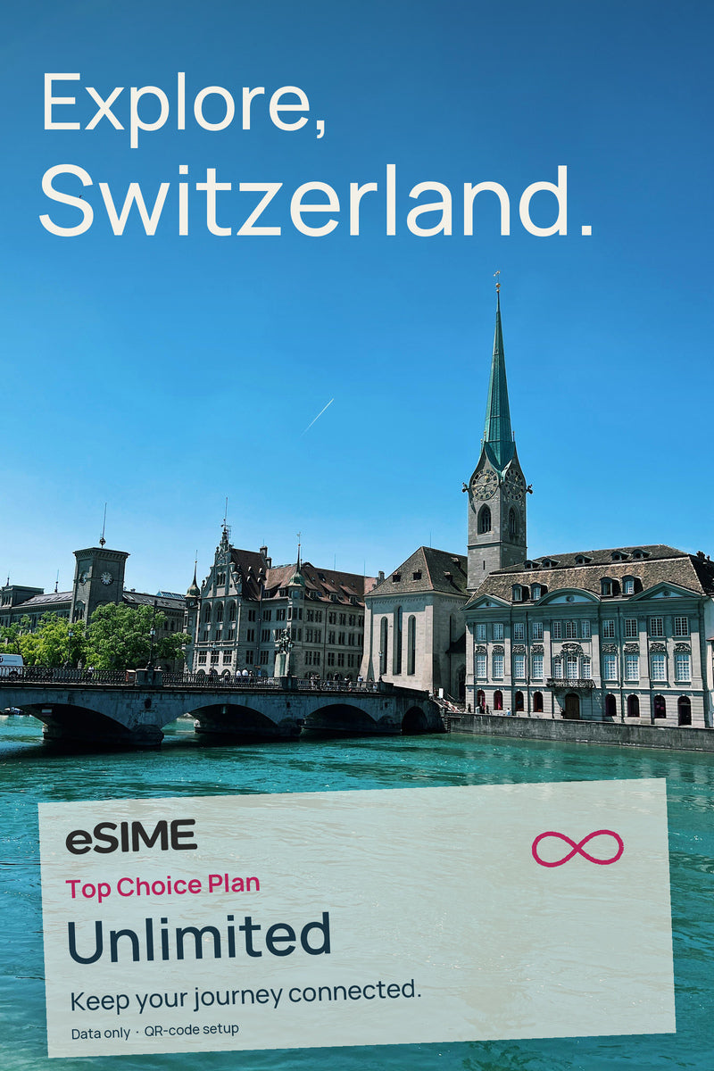 eSIM Unlimited Data in Switzerland
