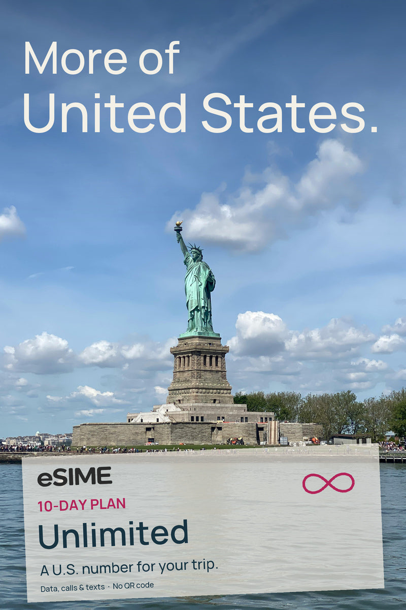 10-Day US eSIM Unlimited Data Calls & Texts