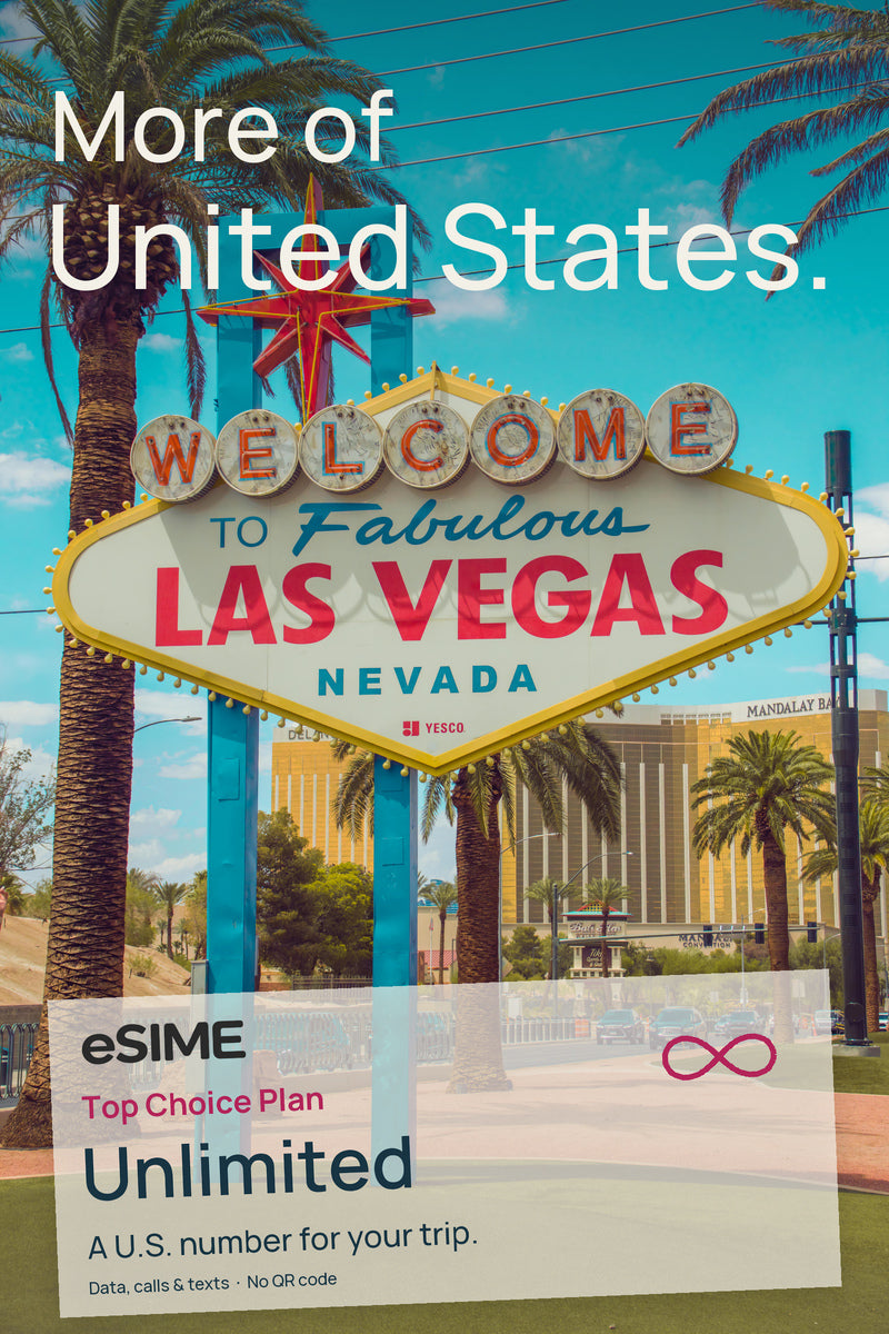 US eSIM Unlimited Data Calls & Texts