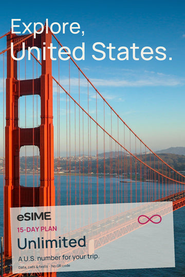 15-Day US eSIM Unlimited Data Local Calls & Texts