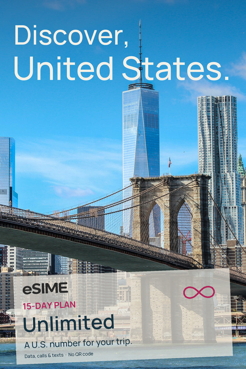 15-Day US eSIM Unlimited Data Local Calls & Texts
