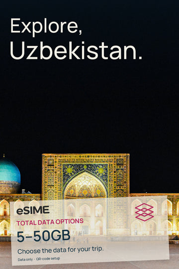 Prepaid Uzbekistan eSIM 5GB to 50GB Mobile Data